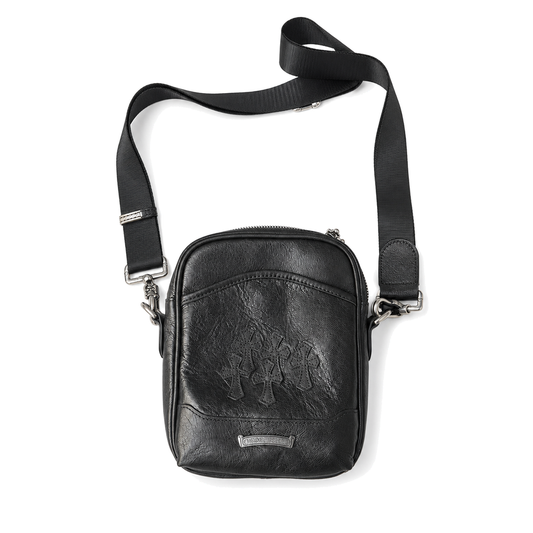 Chrome Hearts Taka Mini 3 Cemetery Cross Patch Shoulder Bag front view