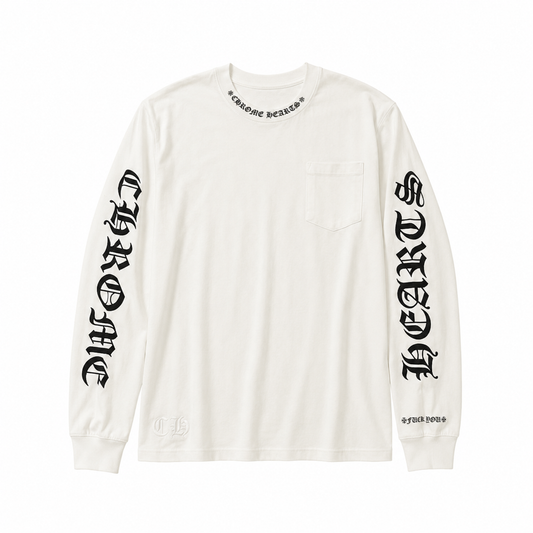 WHITE GRUNGE LONGSLEEVE product image 1