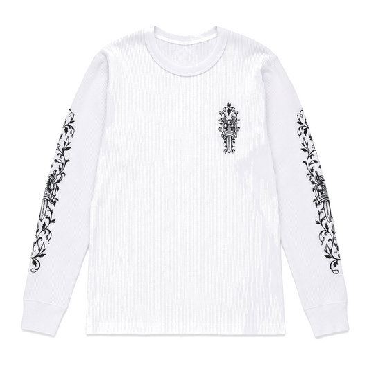 WHITE VINE DAGGER THERMAL LONGSLEEVE front